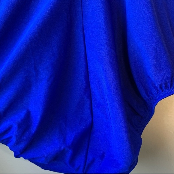 Longitude‎ blue mesh bodice one piece swimsuit. Size S - Picture 6 of 11